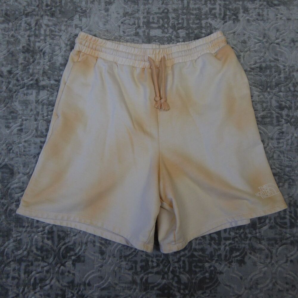 The North Face Shorts Women's Large White Apricot Ice Tie Dye Drawstring Bermuda